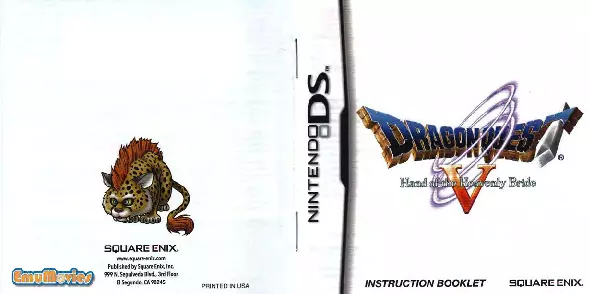 manual for Dragon Quest V - Hand of the Heavenly Bride